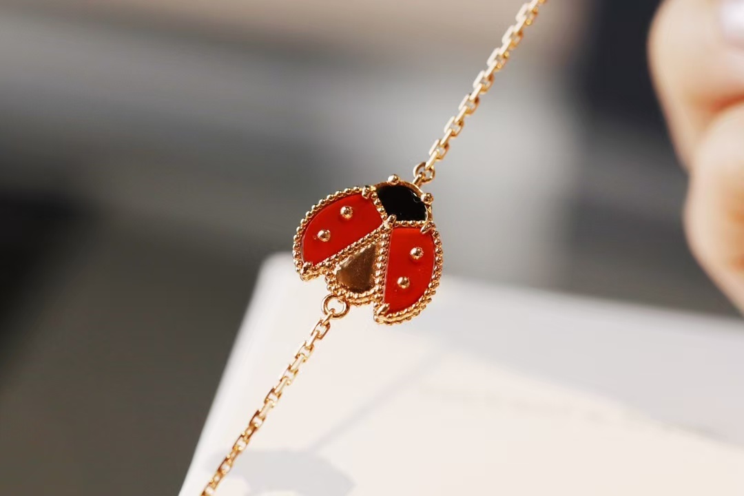 Buy replica Van Cleef & Arpels Lucky Spring Bracelet, Open Wings Ladybug and replica jewelry from PICKS Jewelry