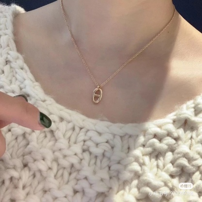 Buy replica Hermes Pig Nose Pendant Necklace - No Diamond and replica jewelry from PICKS Jewelry