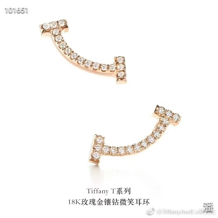 Buy replica Tiffany T Smile With Diamond Earrings and replica jewelry from PICKS Jewelry
