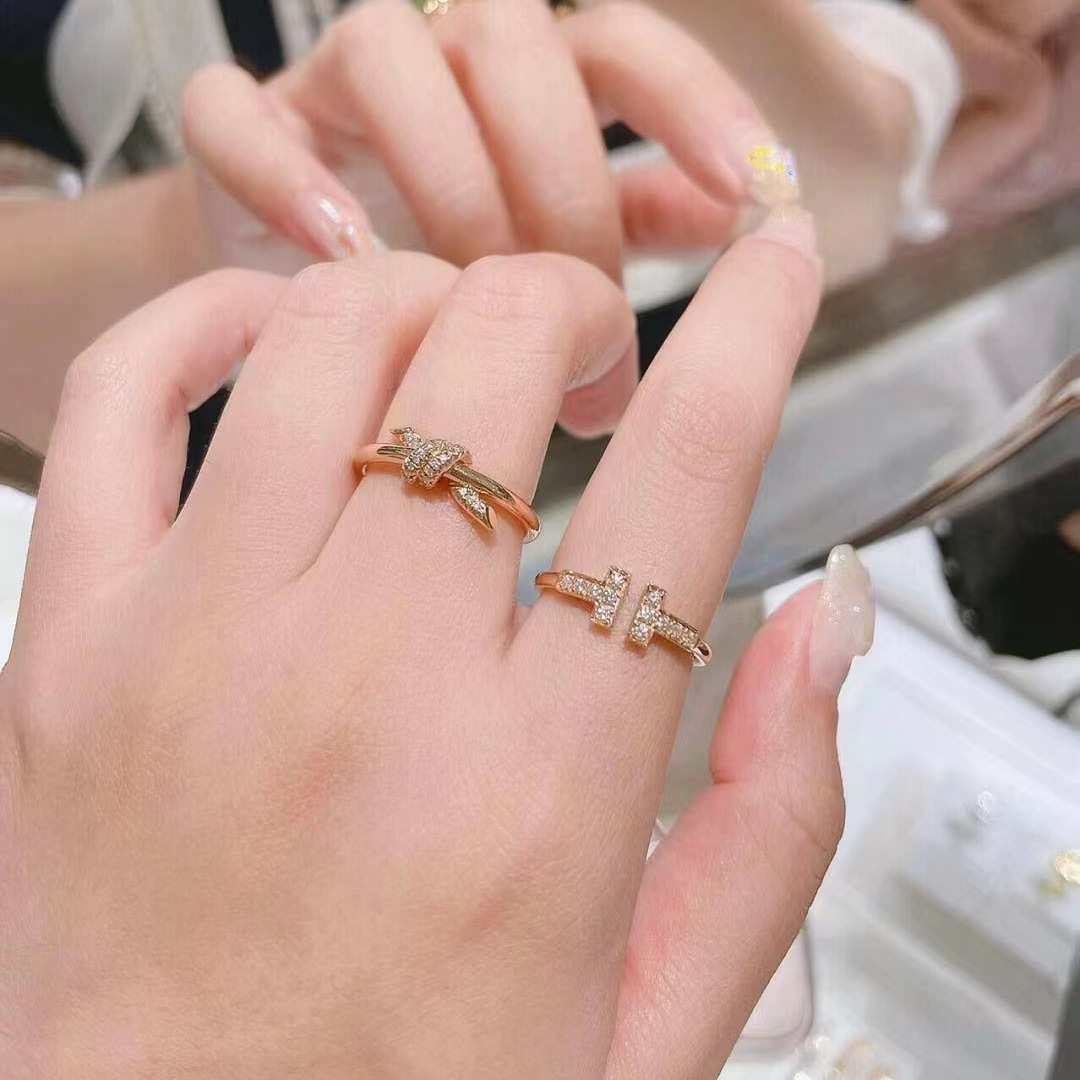 Buy replica Tiffany Doube T Rings and replica jewelry from PICKS Jewelry