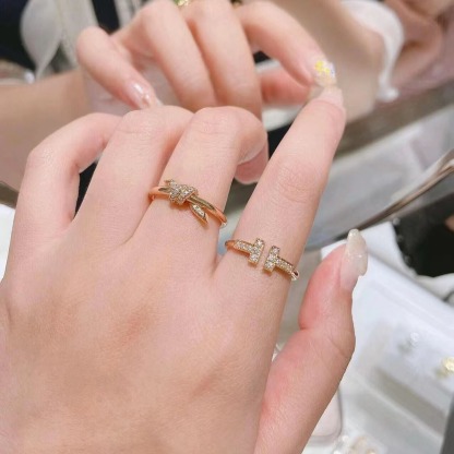 Buy replica Tiffany Doube T Rings and replica jewelry from PICKS Jewelry