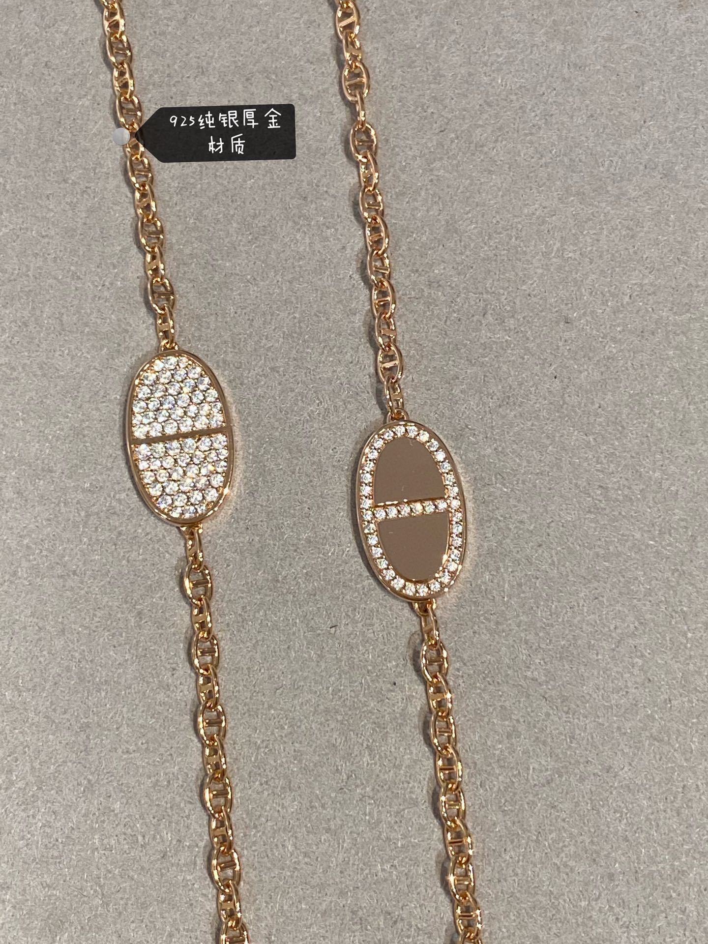 Buy replica Hermes New Diamond Paved Pig Nose Bracelet and replica jewelry from PICKS Jewelry