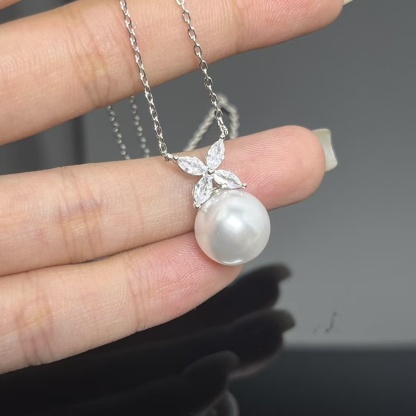 Buy replica Tiffany Victoria Pearl and Diamond Pendant Necklace and replica jewelry from PICKS Jewelry