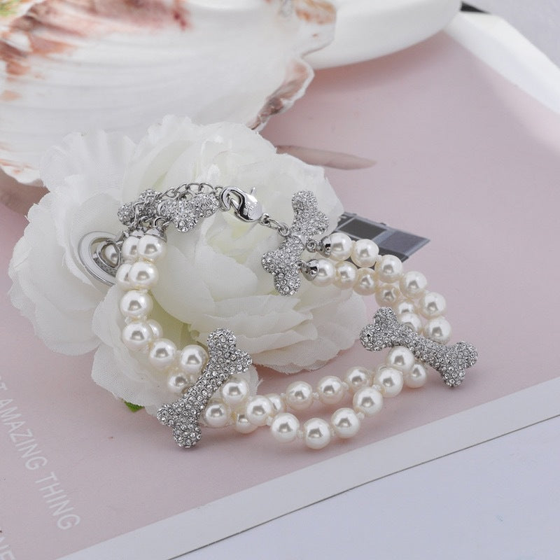 Buy replica Vivienne Westwood 2 Row Pearl Mixing Bone Bracelet and replica jewelry from PICKS Jewelry