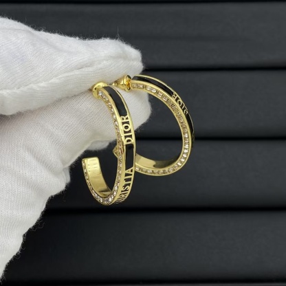 Buy replica Dior Hoop Enamel Earrings and replica jewelry from PICKS Jewelry