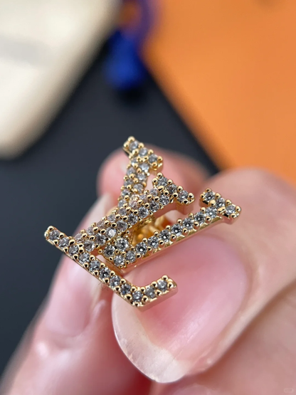 Buy replica Louis Vuitton Diamond LV Letter Earrings and replica jewelry from PICKS Jewelry