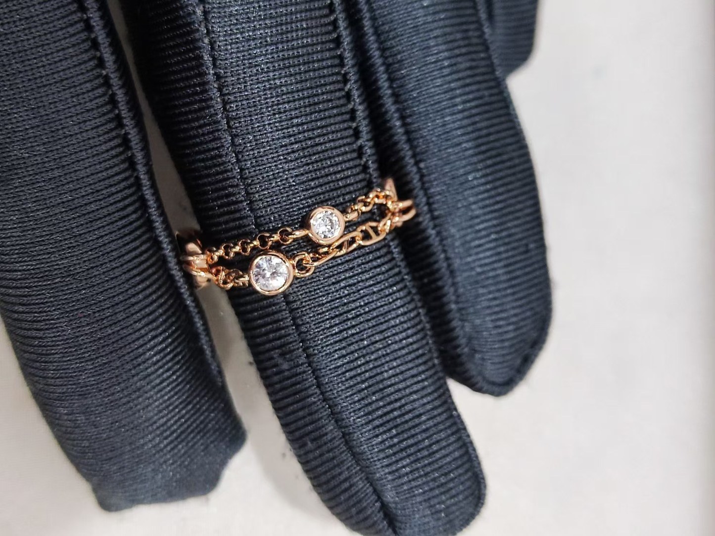 Buy replica Hermes Chaine D'ancre Enchainee Ring and replica jewelry from PICKS Jewelry