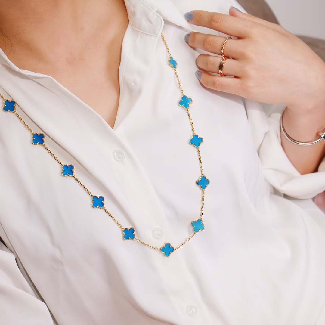 Buy replica Van Cleef & Arpels Vintage Alhambra Long Necklace, 20 Motifs and replica jewelry from PICKS Jewelry