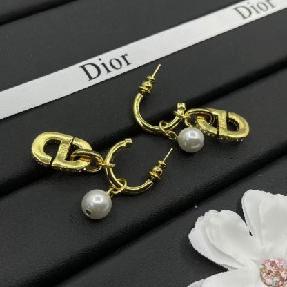 Buy replica Dior Hoop with Pearl and CD Dangle Earrings and replica jewelry from PICKS Jewelry