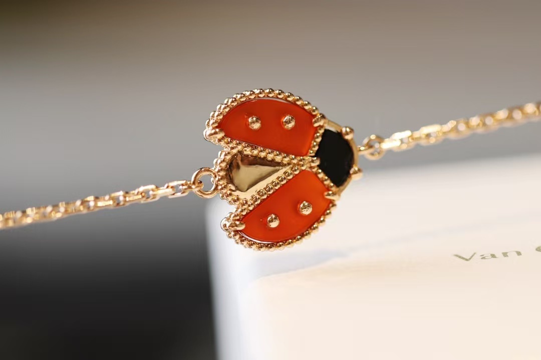 Buy replica Van Cleef & Arpels Lucky Spring Bracelet, Open Wings Ladybug and replica jewelry from PICKS Jewelry