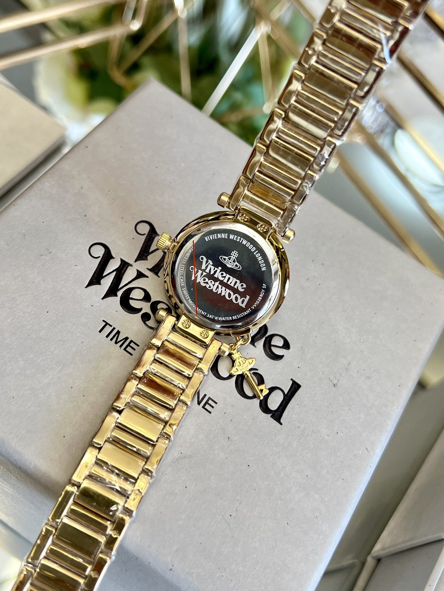 Buy replica Vivienne Westwood Gold Dial Gold Band Watch - 30MM and replica jewelry from PICKS Jewelry