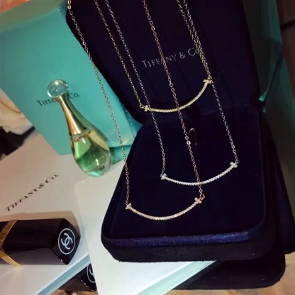 Buy replica Tiffany T Smile Pendant Necklace and replica jewelry from PICKS Jewelry