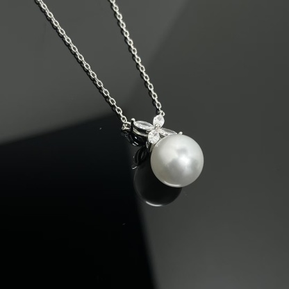 Buy replica Tiffany Victoria Pearl and Diamond Pendant Necklace and replica jewelry from PICKS Jewelry