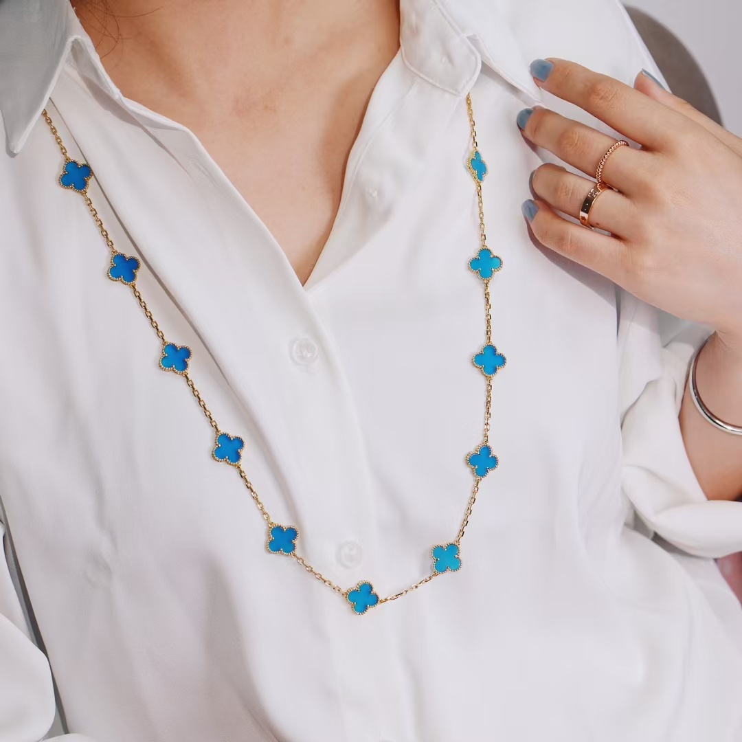 Buy replica Van Cleef & Arpels Vintage Alhambra Long Necklace, 20 Motifs and replica jewelry from PICKS Jewelry