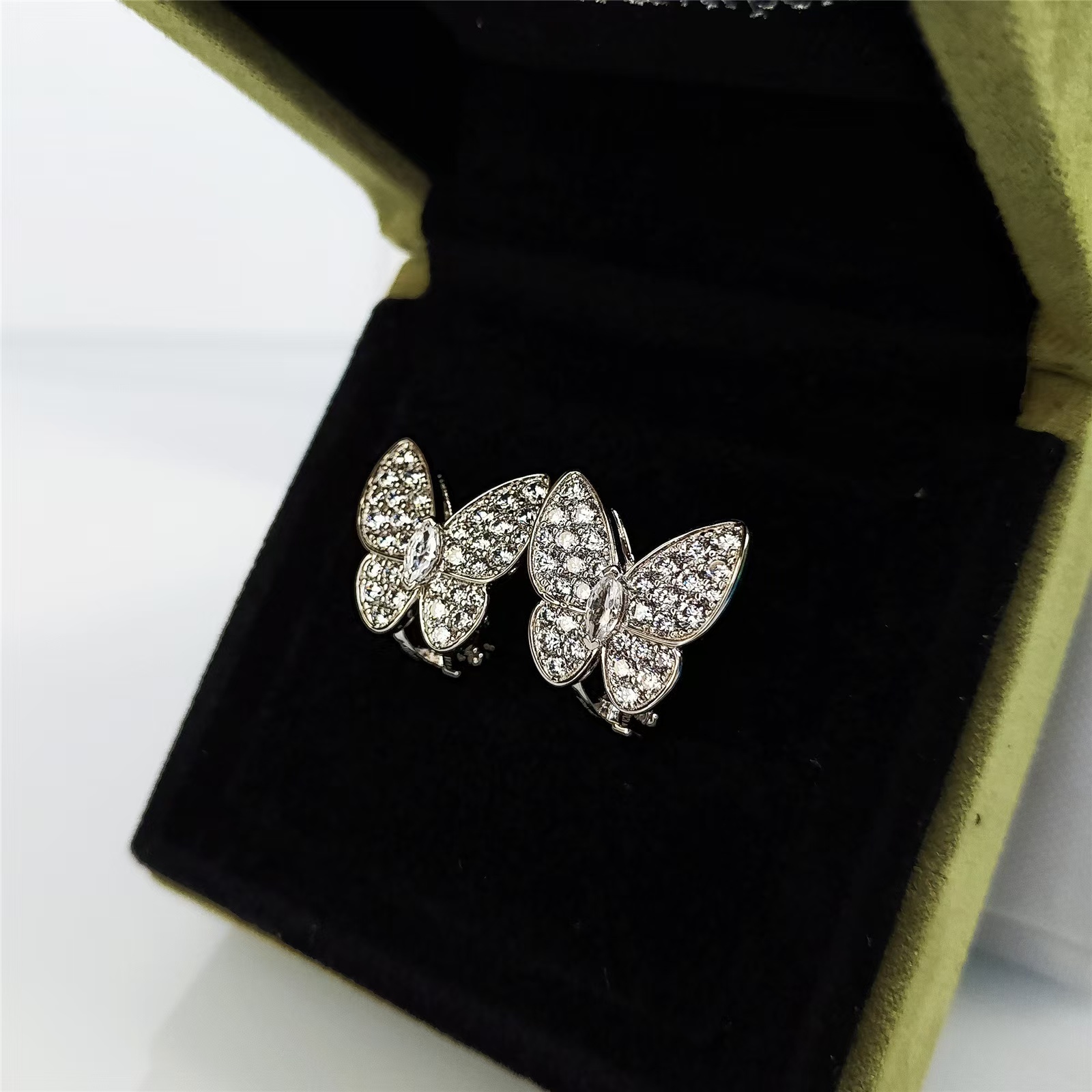 Buy replica Van Cleef & Arpels Two Butterfly Earrings and replica jewelry from PICKS Jewelry