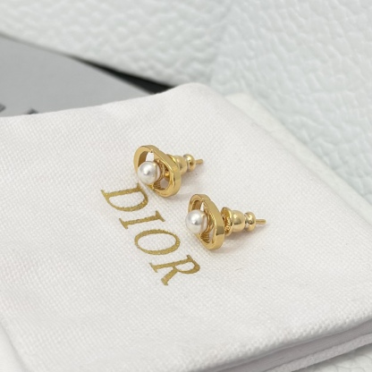 Buy replica Dior Pearl Paved CD Stud Earrings and replica jewelry from PICKS Jewelry