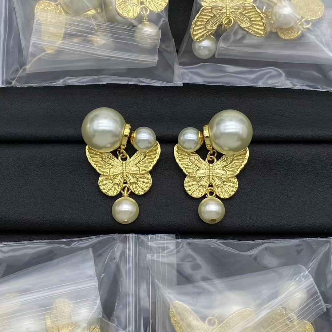 Buy replica Dior Butterfly with Pearl Earrings and replica jewelry from PICKS Jewelry