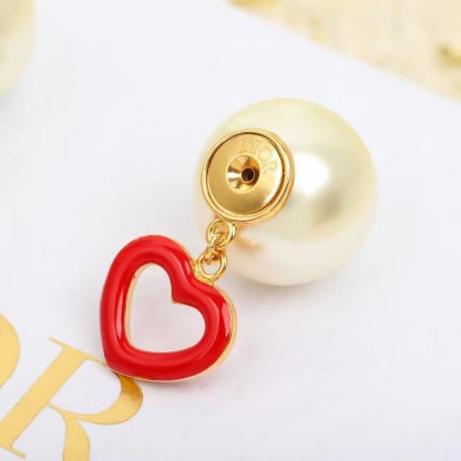 Buy replica Dior CD Heart Drop Front Back Pearl Stud Earring and replica jewelry from PICKS Jewelry