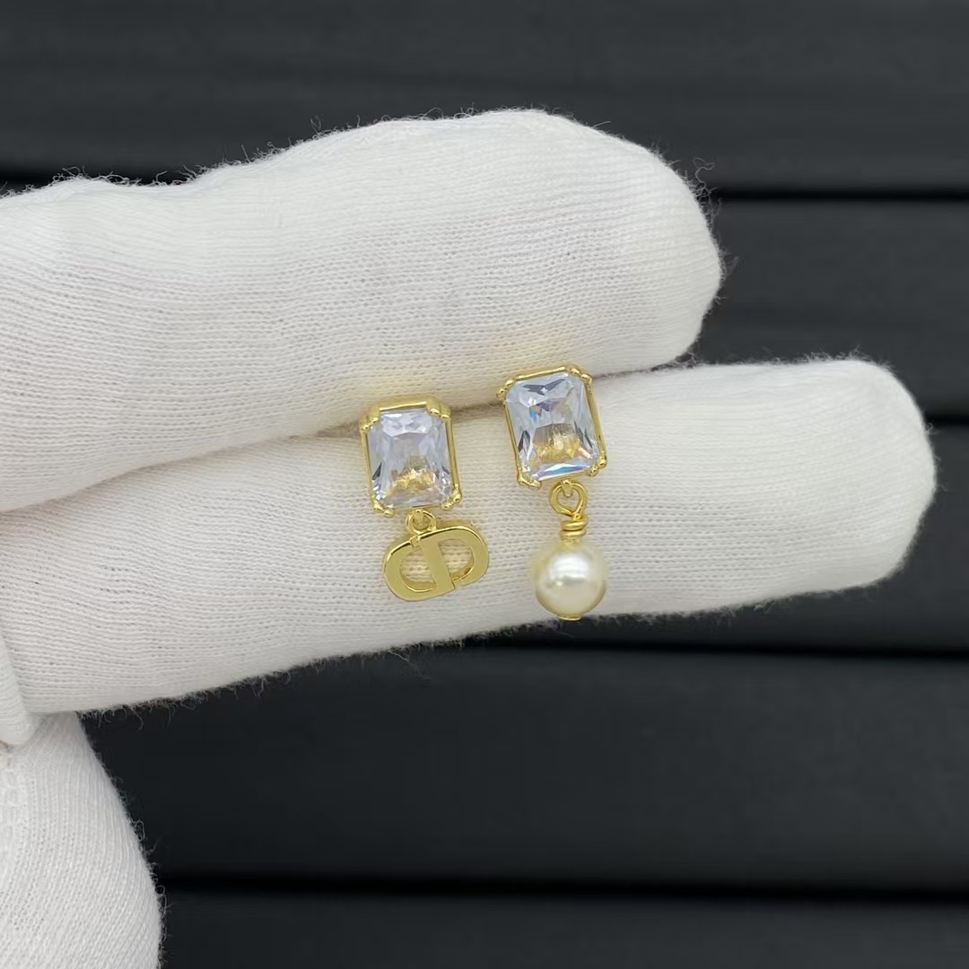 Buy replica Dior Asymmetric Charms Drop Earrings and replica jewelry from PICKS Jewelry
