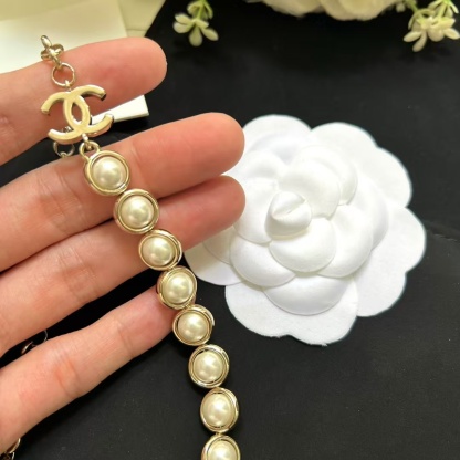 Buy replica Chanel Half Chain Half Ehancered Pearl Necklace and replica jewelry from PICKS Jewelry