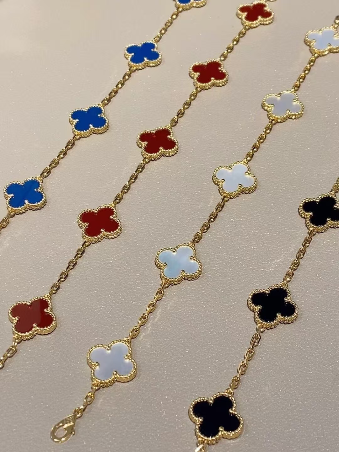 Buy replica Van Cleef & Arpels Vintage Alhambra Bracelet 5 Motifs and replica jewelry from PICKS Jewelry