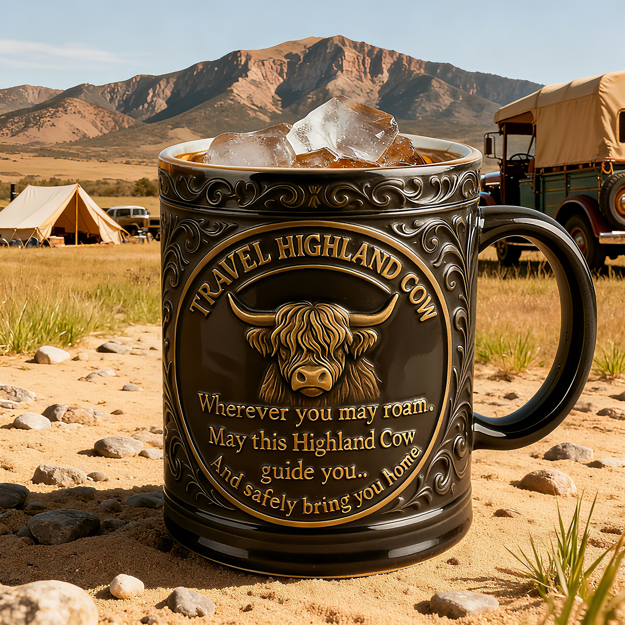 🐂Travel Highland Cow Mug(𝐋𝐮𝐜𝐚𝐬 𝐇𝐚𝐥𝐞 𝐇𝐚𝐧𝐝𝐦𝐚𝐝𝐞®)