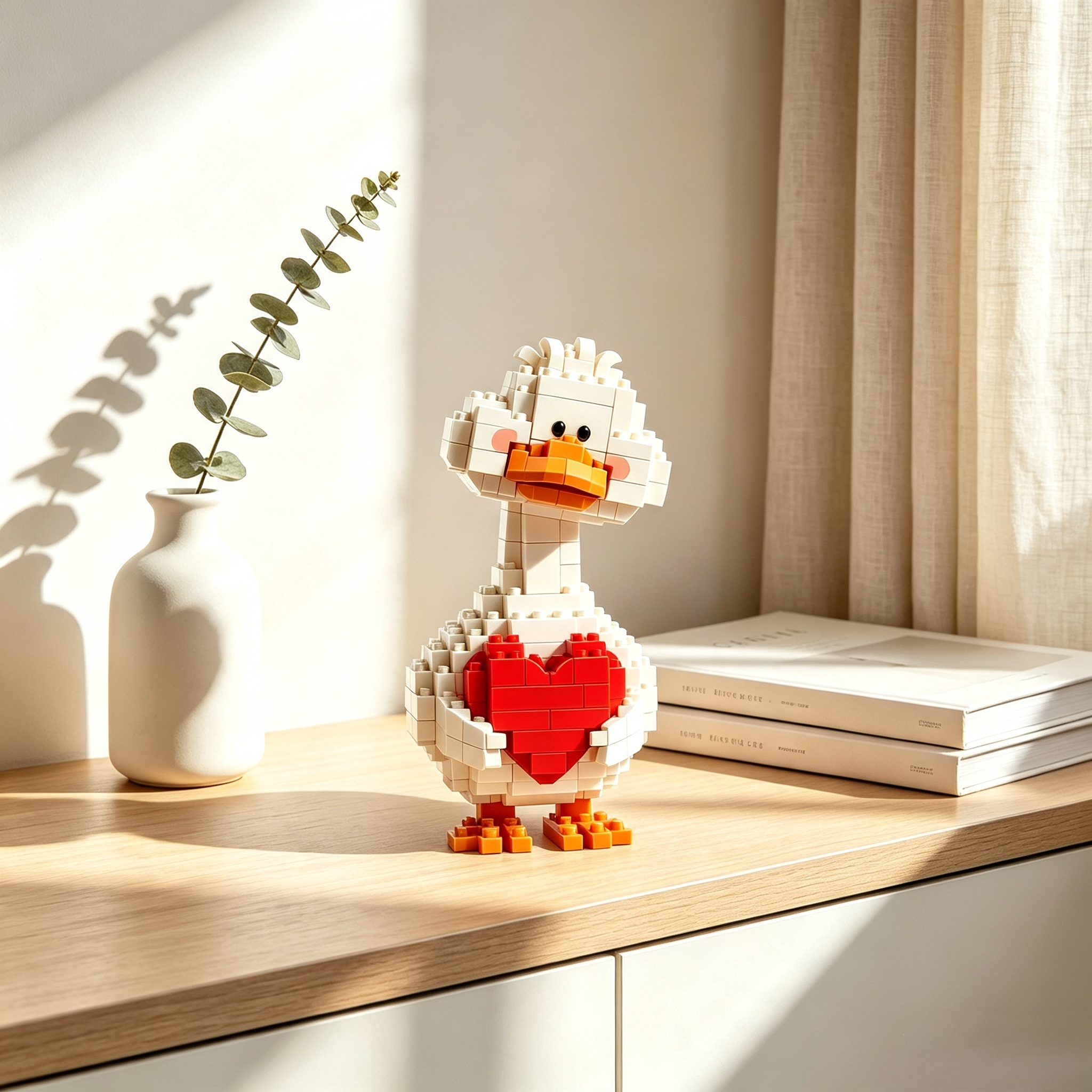 Heart Hug Duck Building Block Set