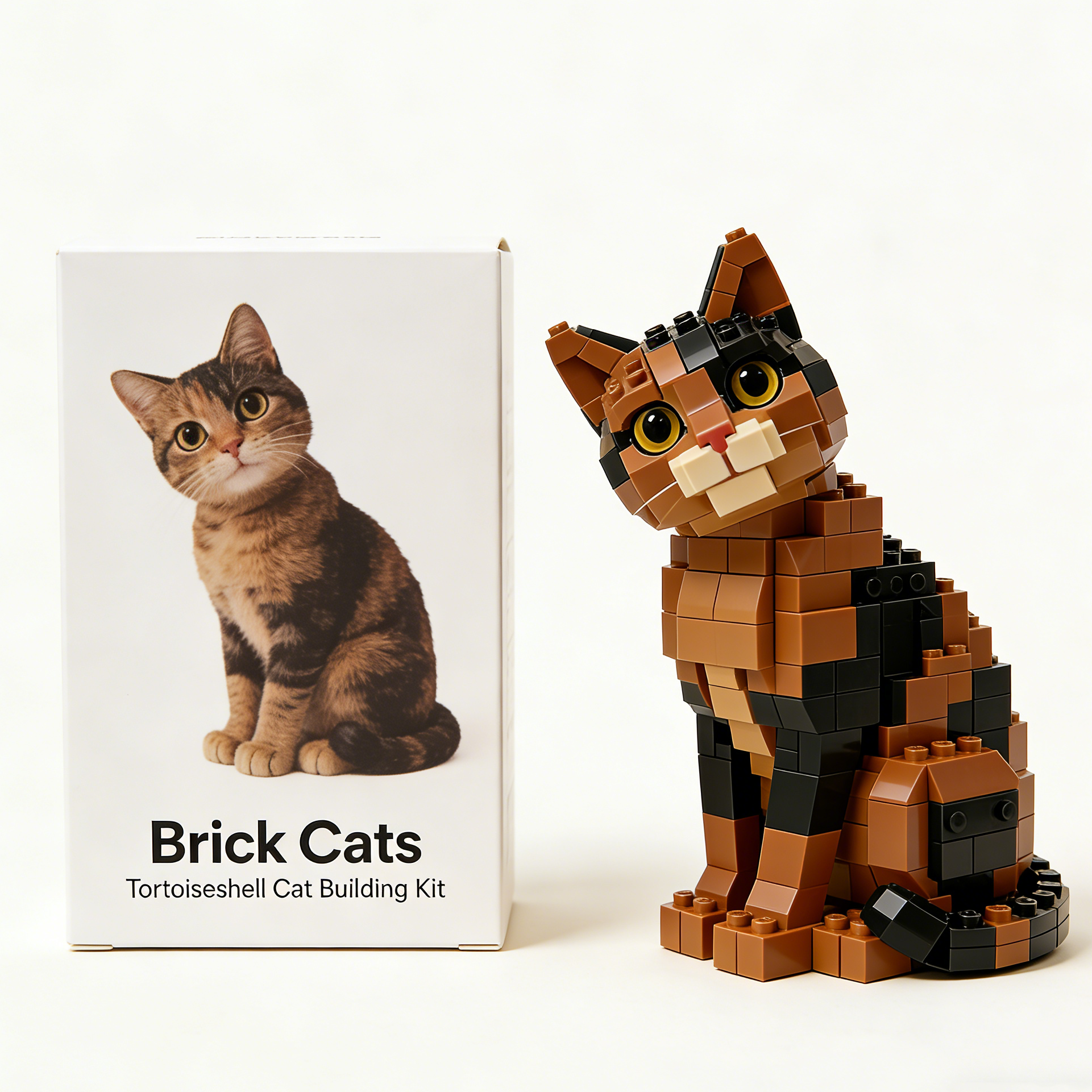 Brick Cats – Tortoiseshell Cat Building Kit