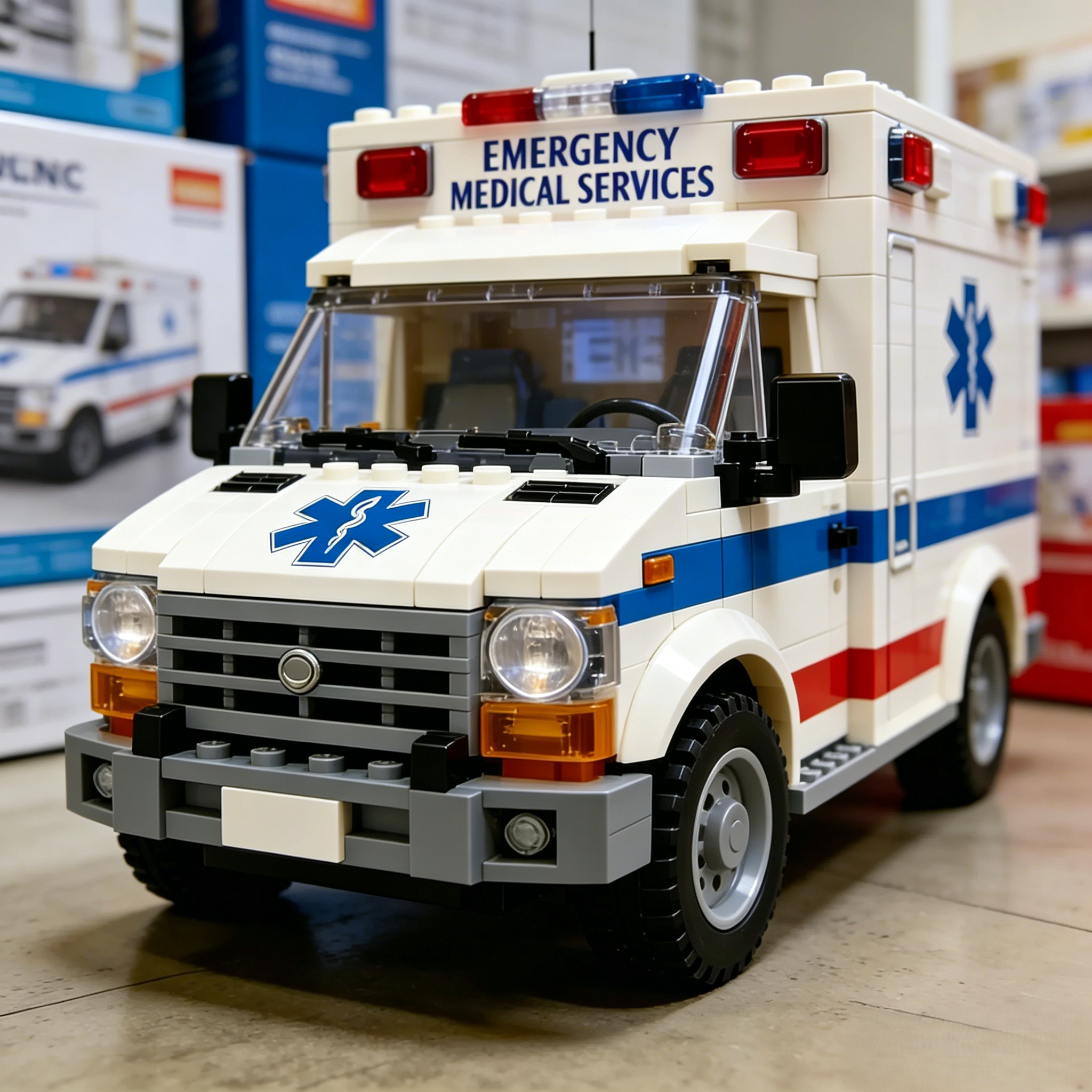 Emergency Rescue Ambulance Brick Set – Honor the Heroes Who Save Lives
