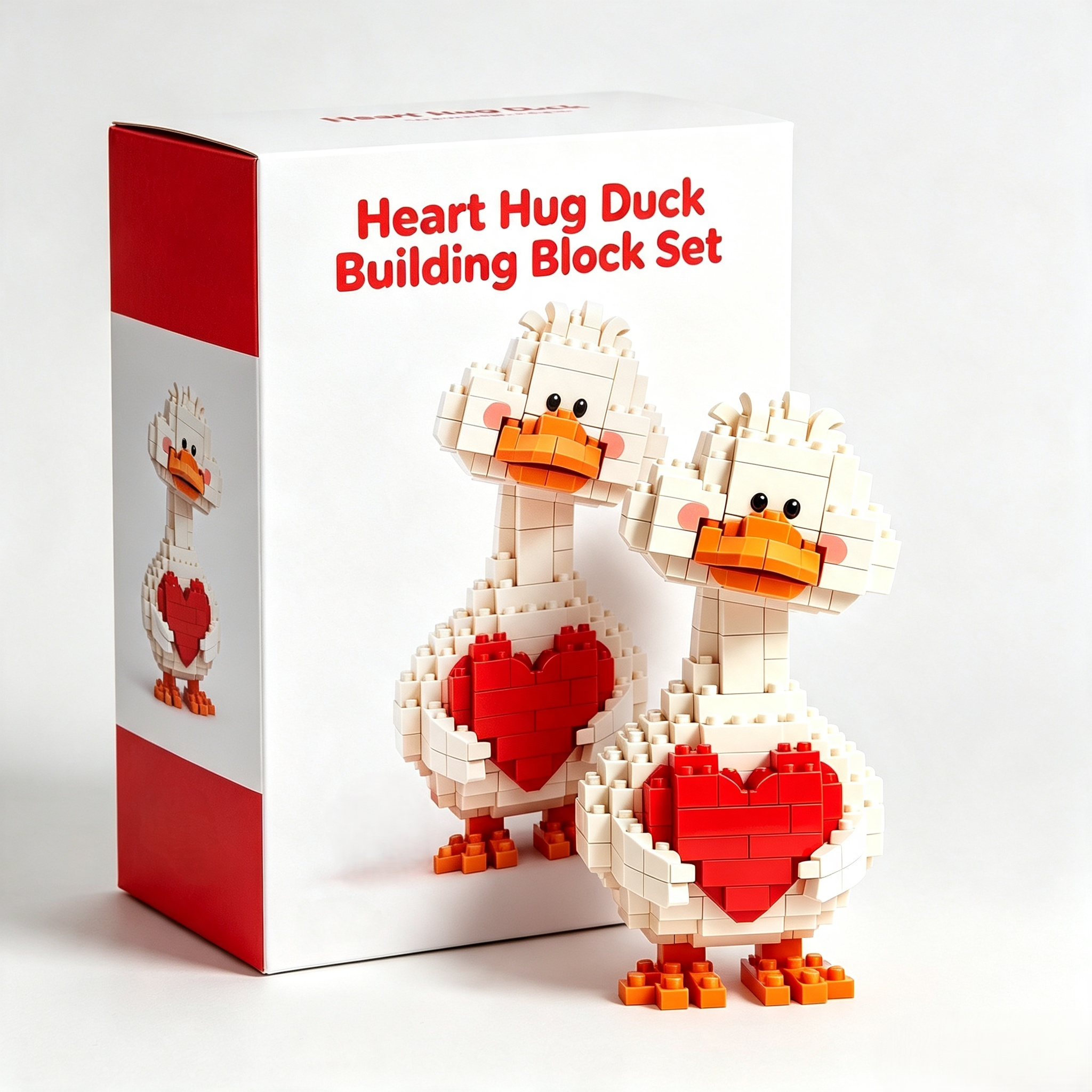 Heart Hug Duck Building Block Set