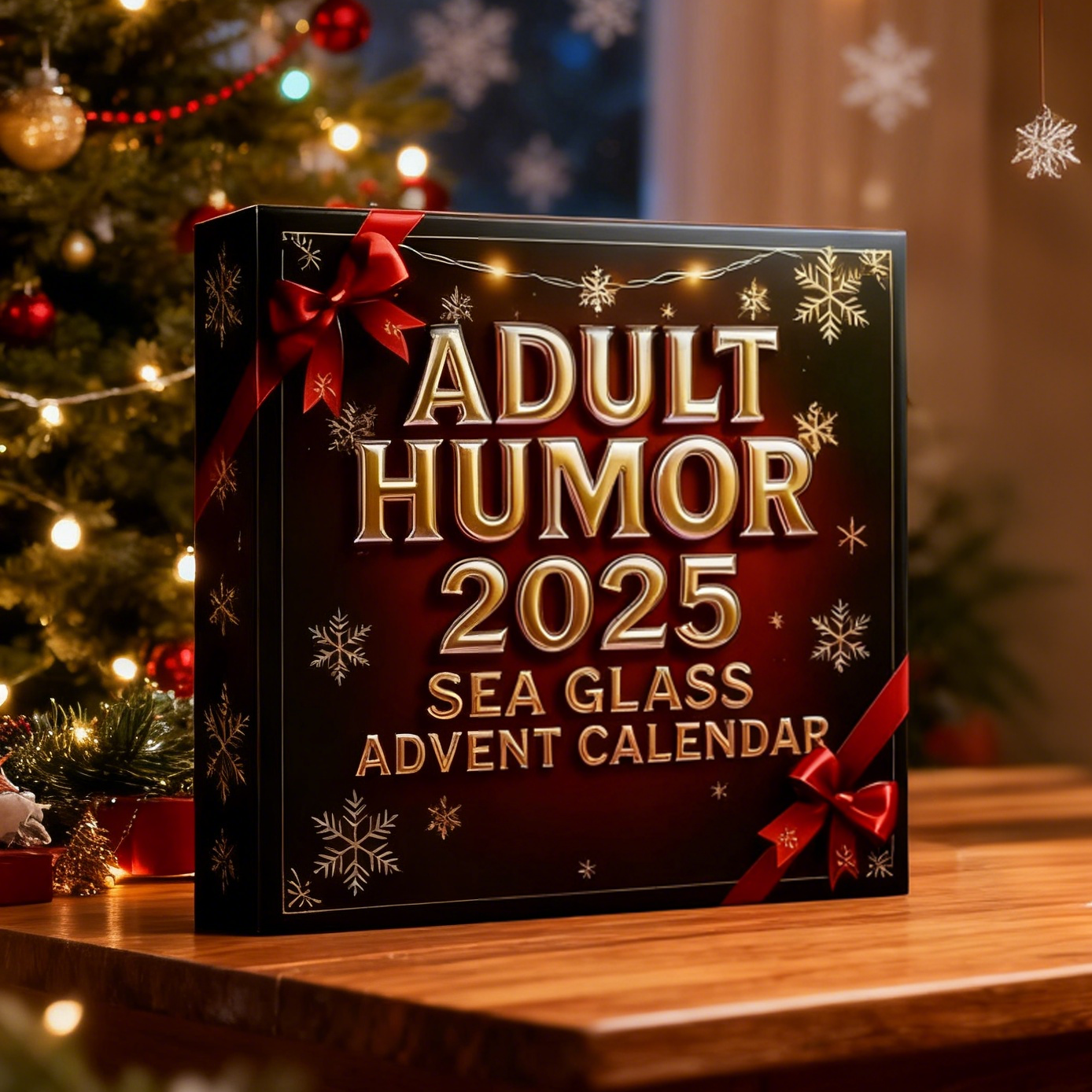 🌊🎄Sea Glass Accents 2025 Adult Humor Advent Calendar💥LIMITED 2025 EDITION(𝐋𝐮𝐜𝐚𝐬 𝐇𝐚𝐥𝐞 𝐇𝐚𝐧𝐝𝐦𝐚𝐝𝐞®)