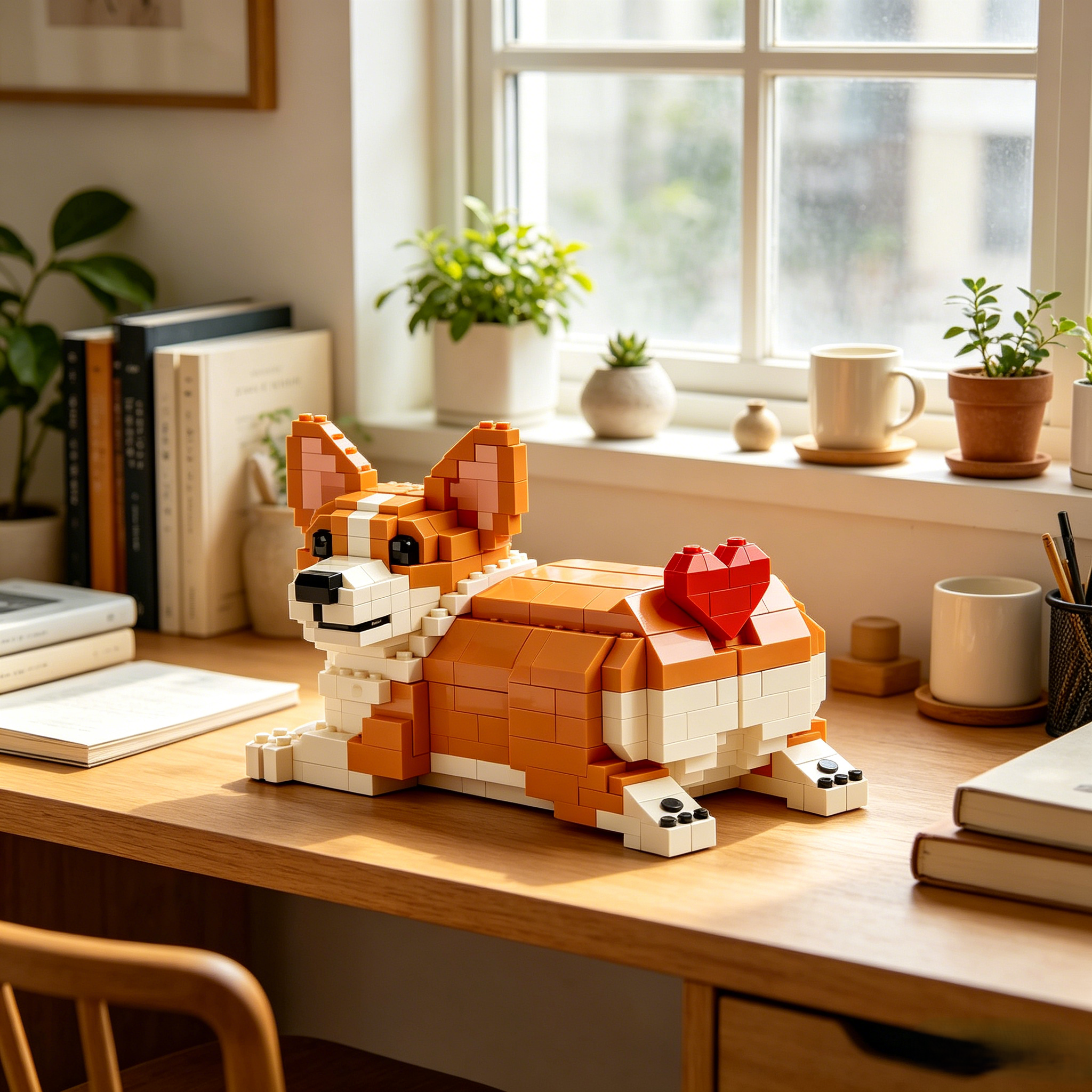 Lovey Corgi Building Set - The Most Special Father's Day Gift