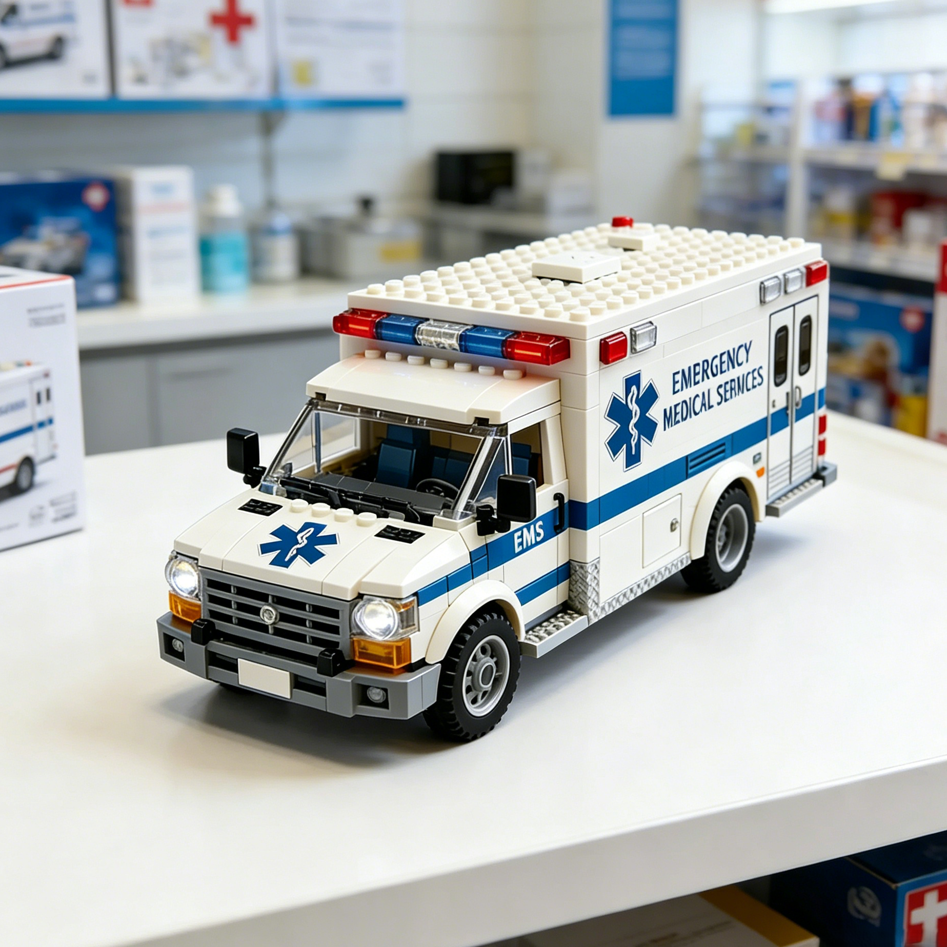 Emergency Rescue Ambulance Brick Set – Honor the Heroes Who Save Lives