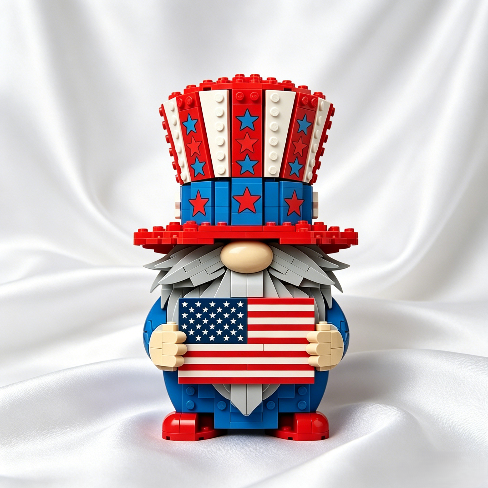 America 250th Anniversary Gnome Building Block Set