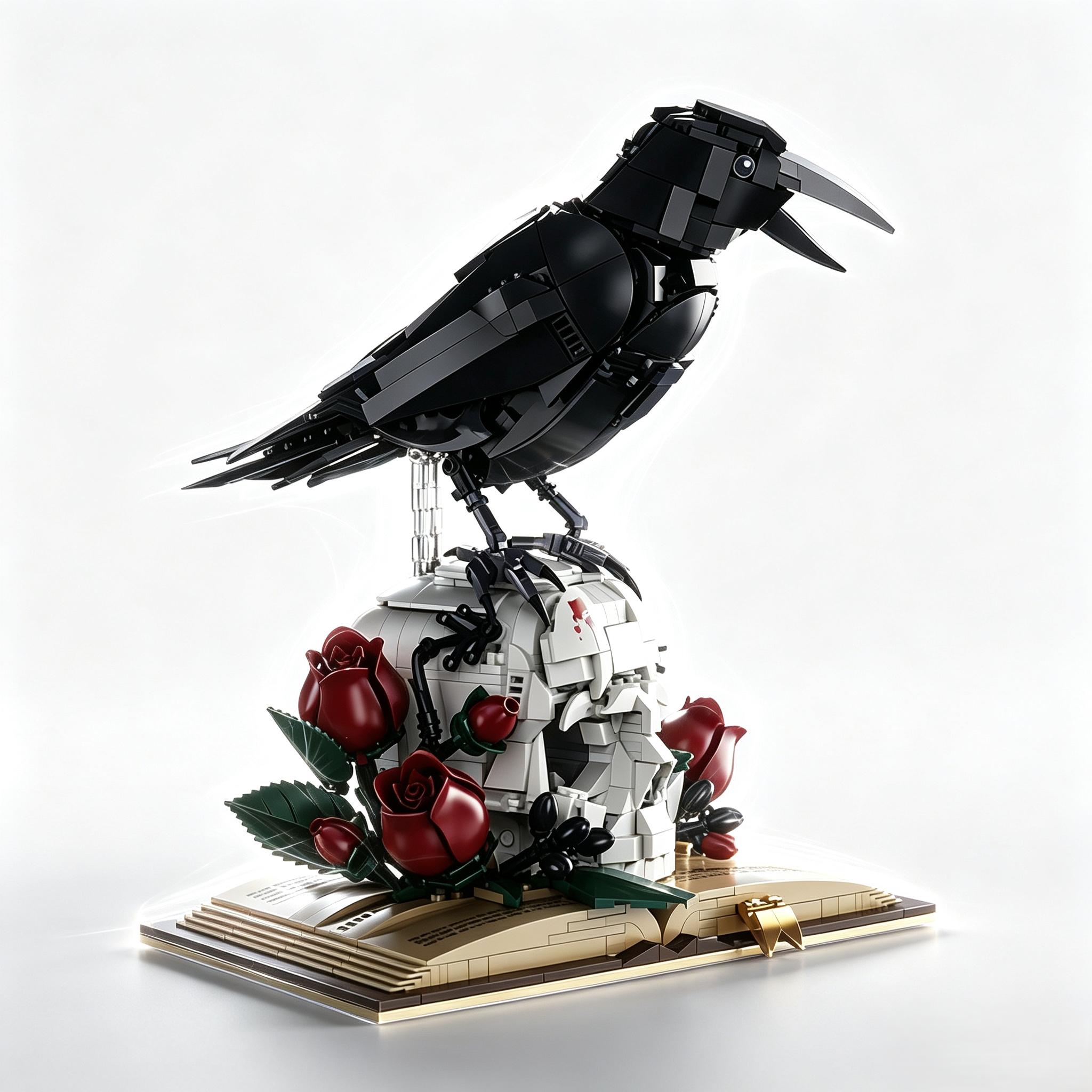 Midnight Rose Gothic Collector’s Building Block Set
