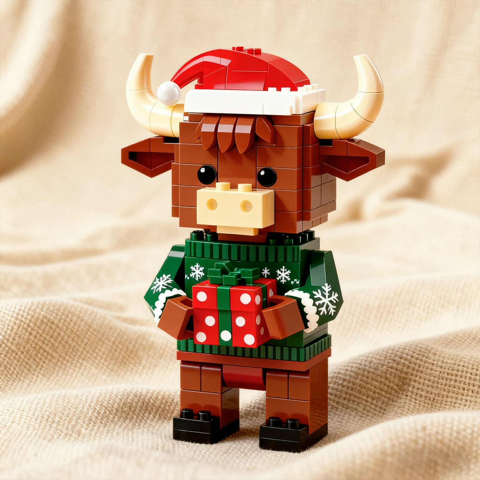 🎄2025 LIMITED EDITION--HIGHLAND CHRISTMAS COW BRICK SET🧱🐮