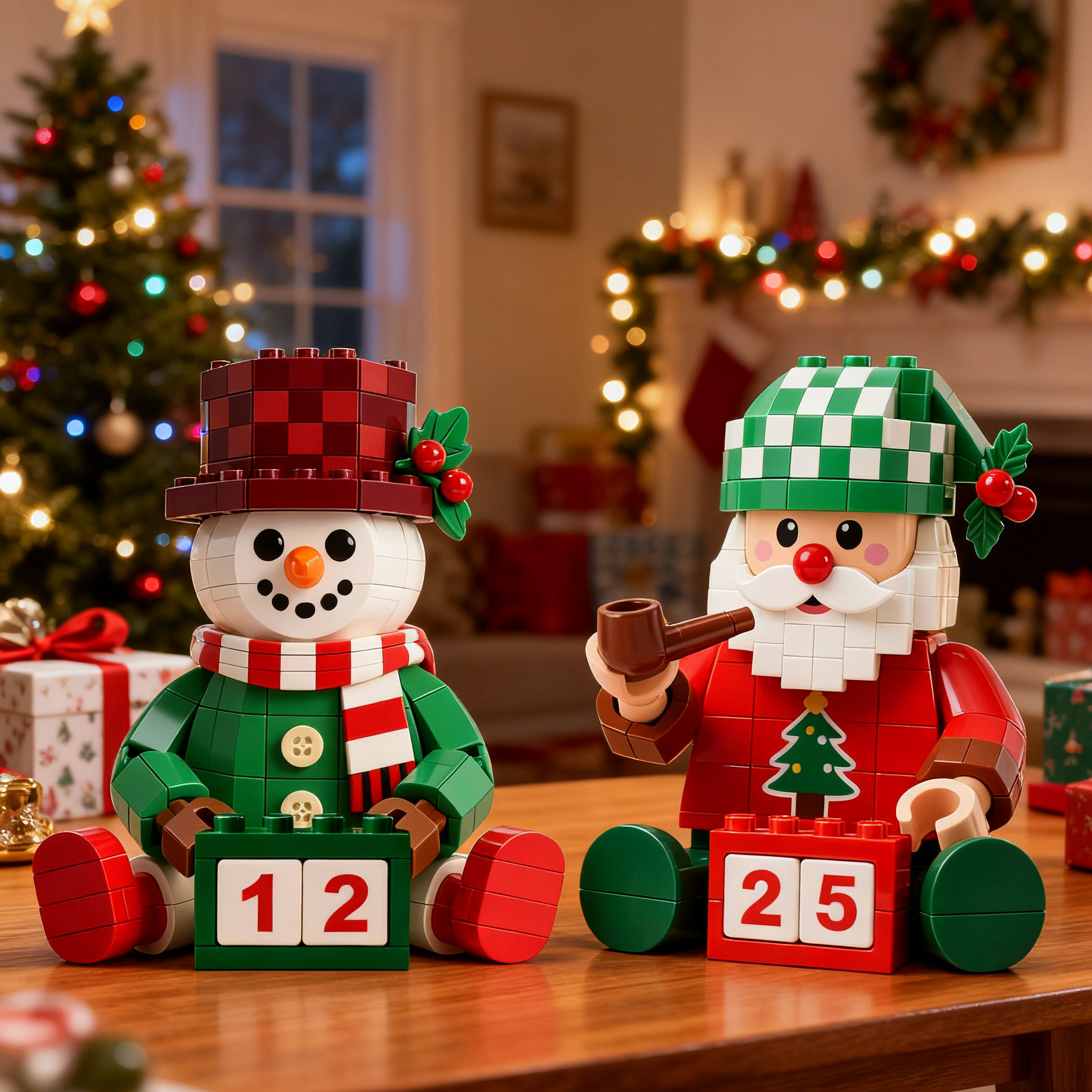 2025 Limited Edition-- Cute Christmas Duo Brick Set
