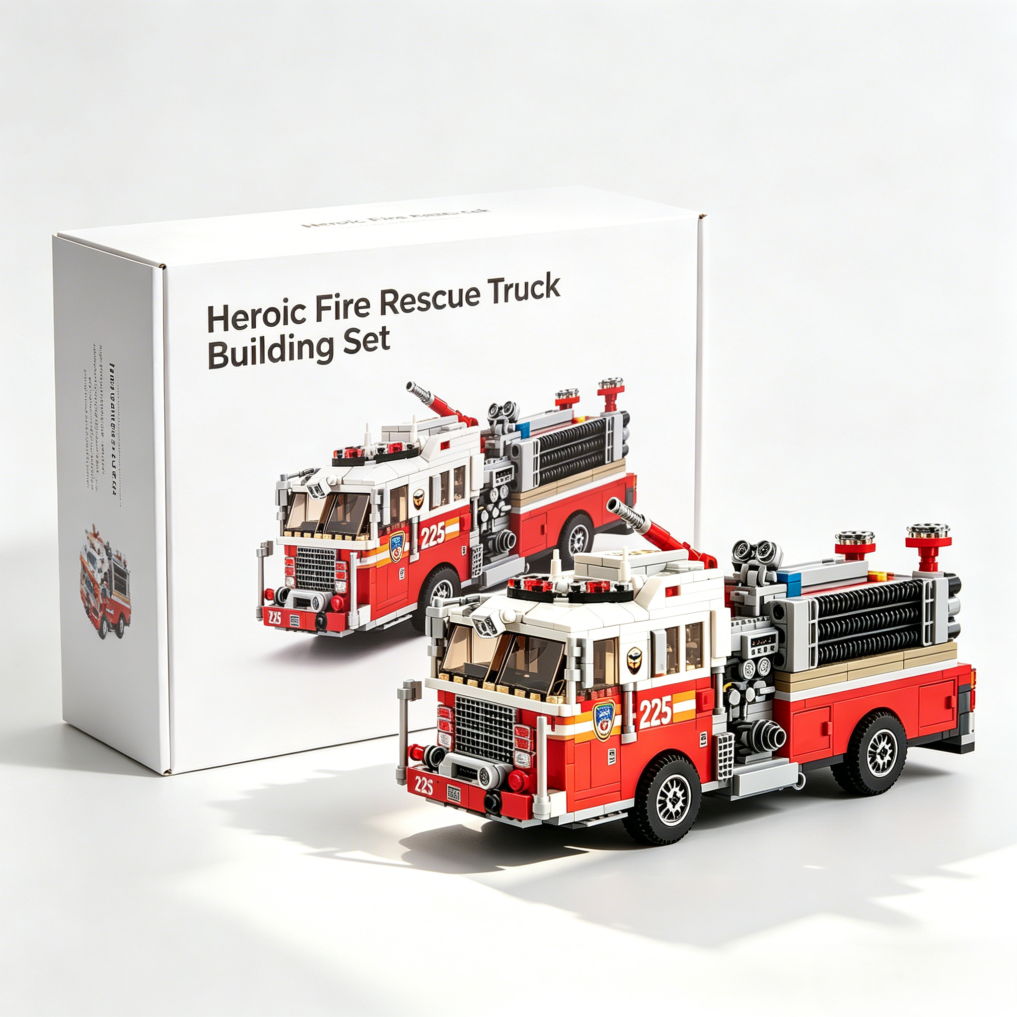 Heroic Fire Rescue Truck Building Set 