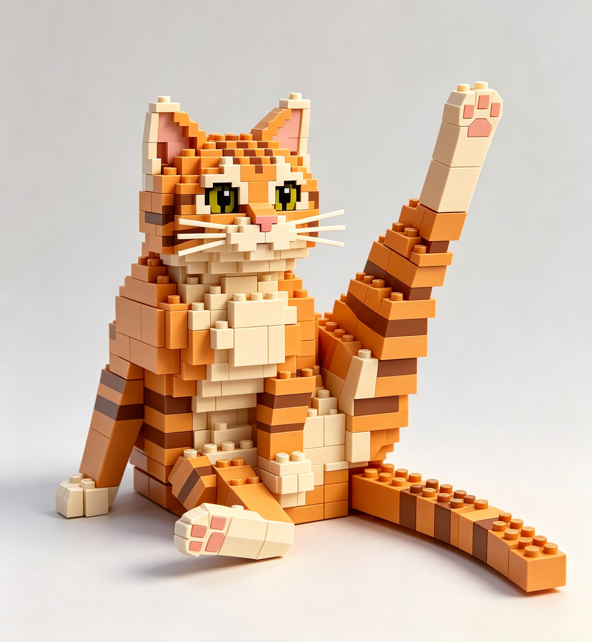 Adorable Cat Pose Brick