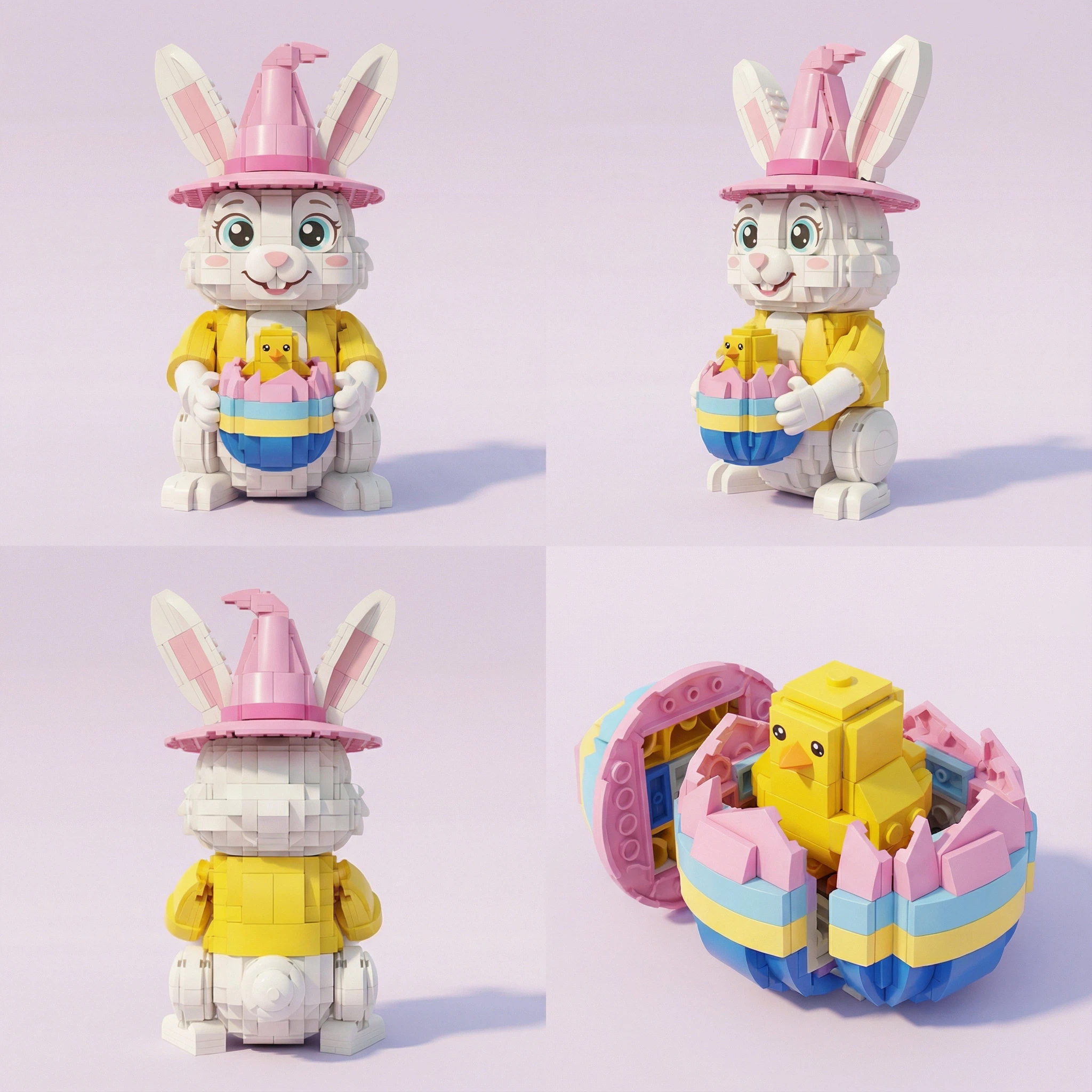 2026 Easter Limited Edition Egg Bunny – Collectible Building Block Set