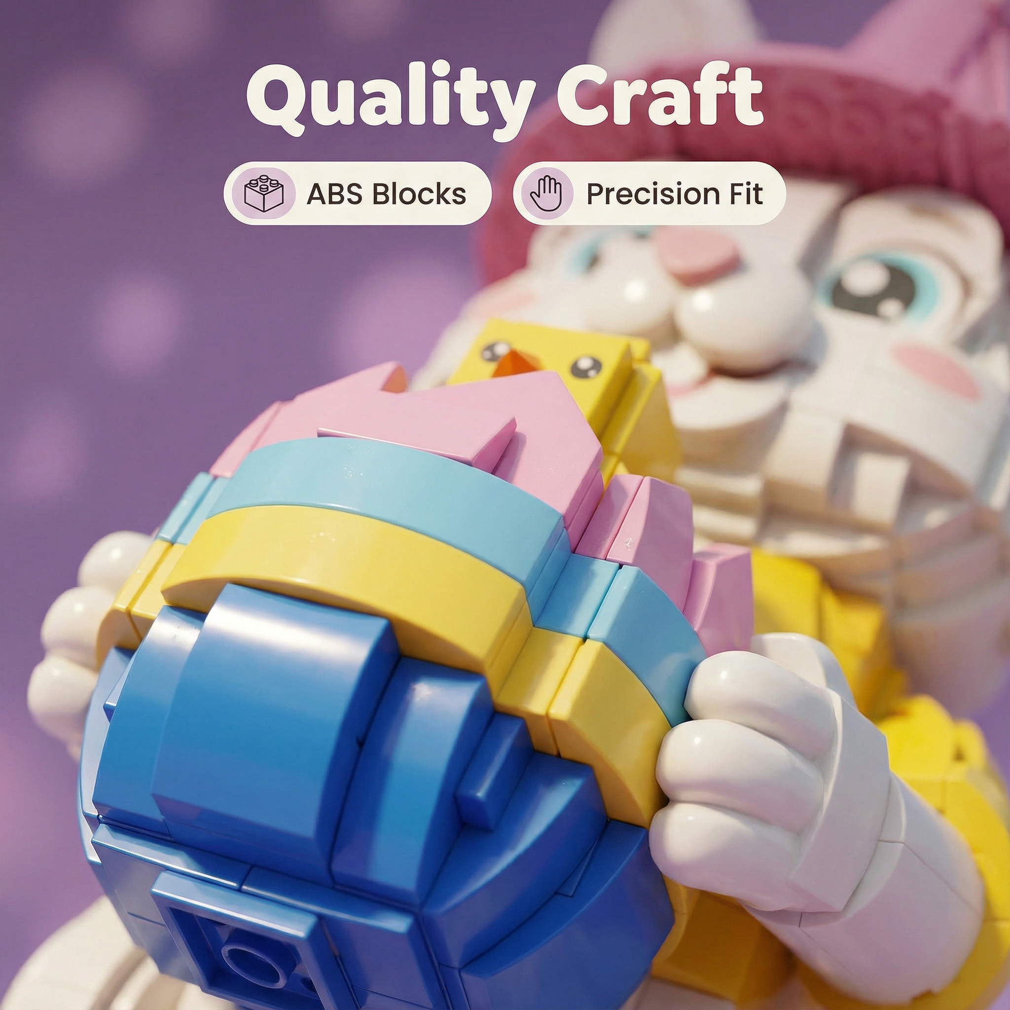 2026 Easter Limited Edition Egg Bunny – Collectible Building Block Set