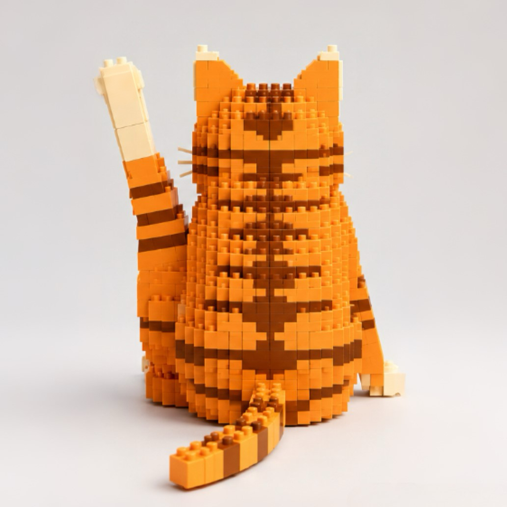 Adorable Cat Pose Brick