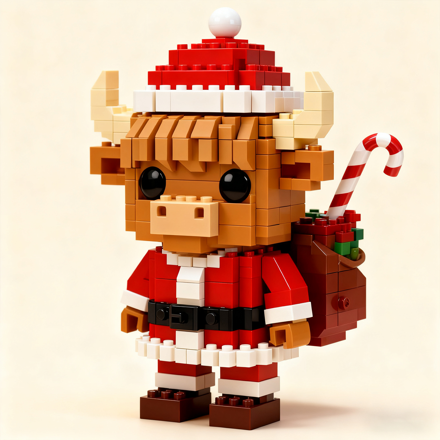 🎄2025 LIMITED EDITION--SANTA HIGHLAND COW BRICK SET🧱🐮