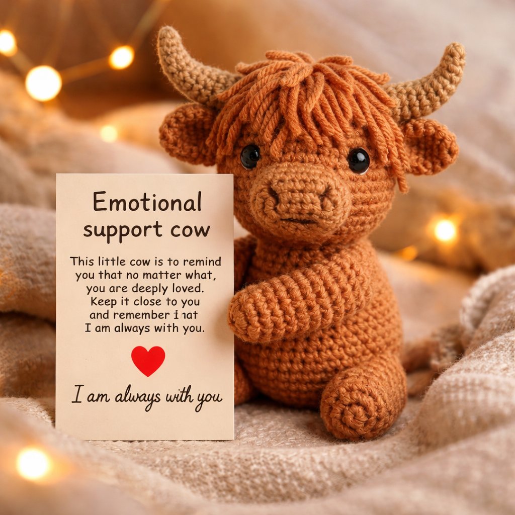 🔥LAST DAY 50% OFF - 🐮 Emotional Support Highland Cow(𝐋𝐮𝐜𝐚𝐬 𝐇𝐚𝐥𝐞 𝐇𝐚𝐧𝐝𝐦𝐚𝐝𝐞®)