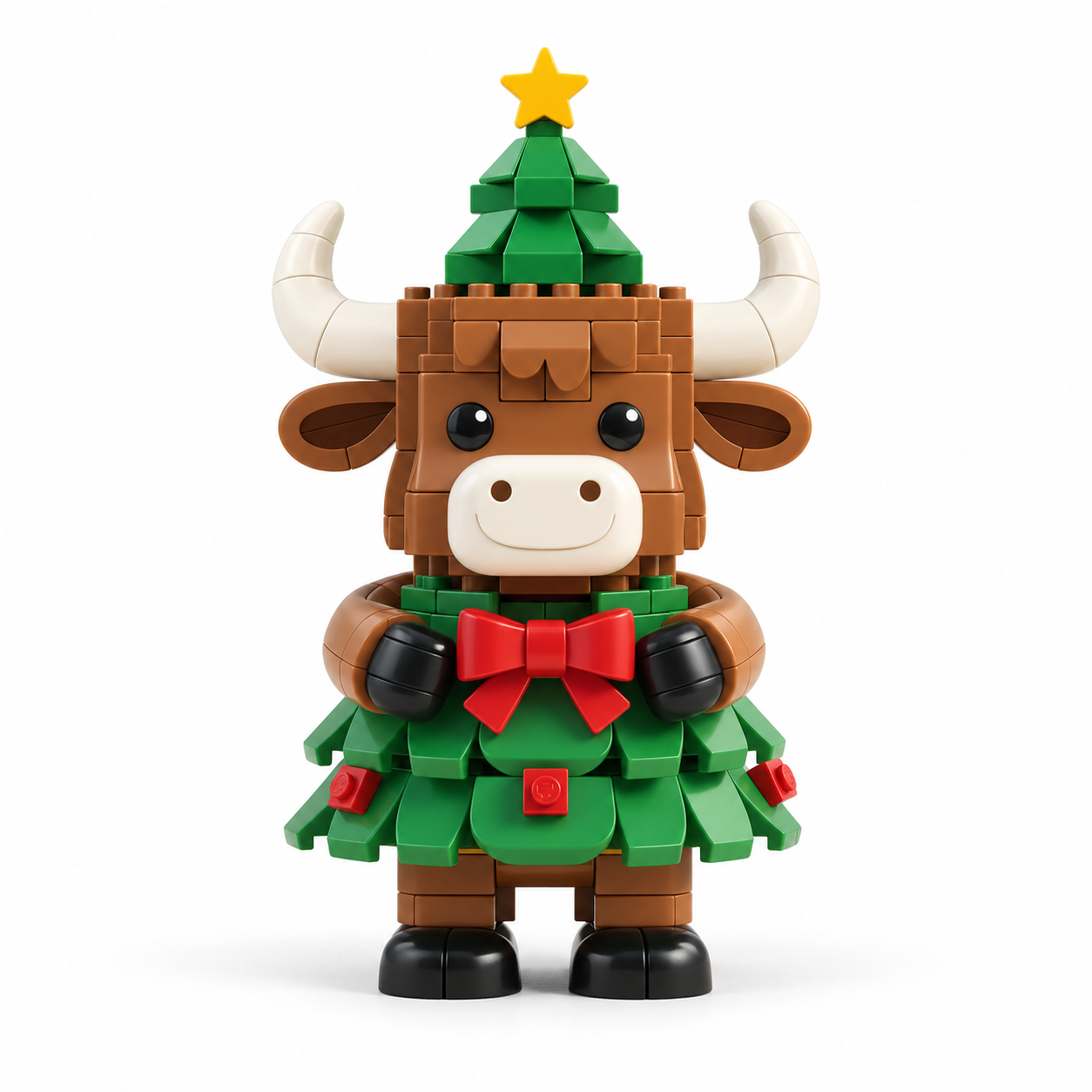 Christmas Tree Highland Cow Building Set 🎄🐮