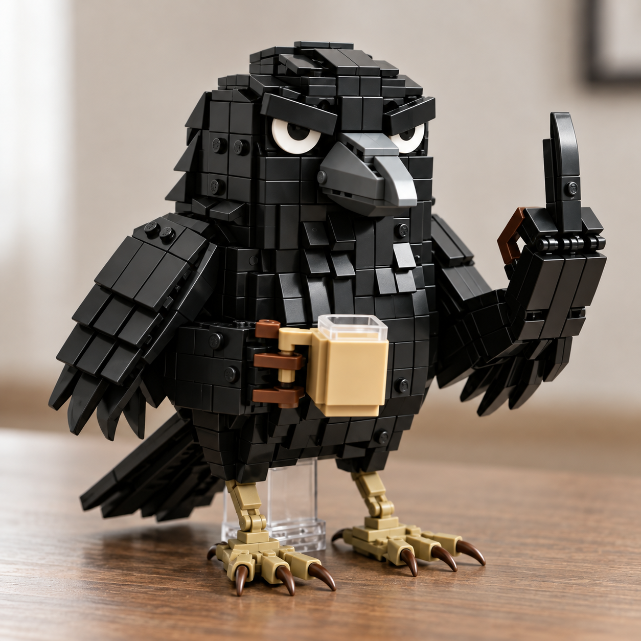 Sarcastic Crow Building Block Set