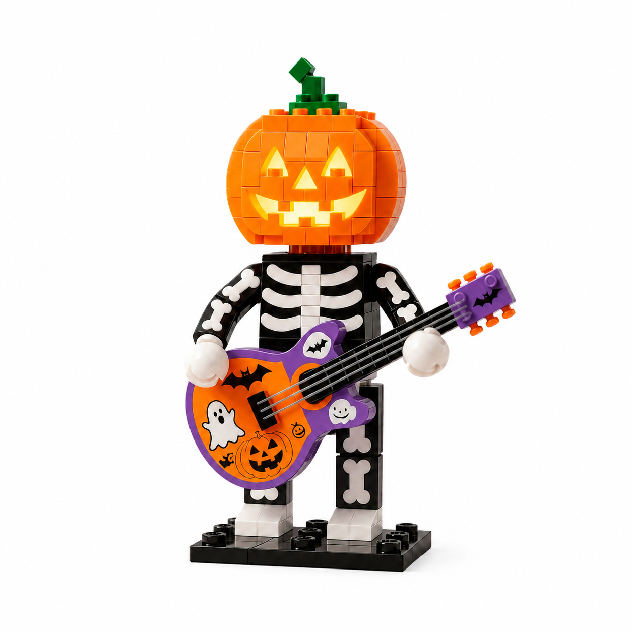  Halloween Limited Edition-Pumpkin Head Skull Guitarist