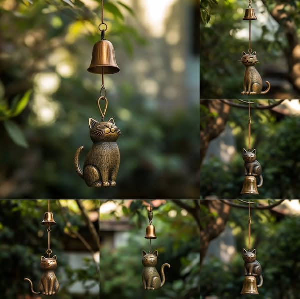 🔥Stock Alert: Only 100 Pieces Left! - 🐱Handmade Retro Cat Wind Chime(𝐋𝐮𝐜𝐚𝐬 𝐇𝐚𝐥𝐞 𝐇𝐚𝐧𝐝𝐦𝐚𝐝𝐞®)