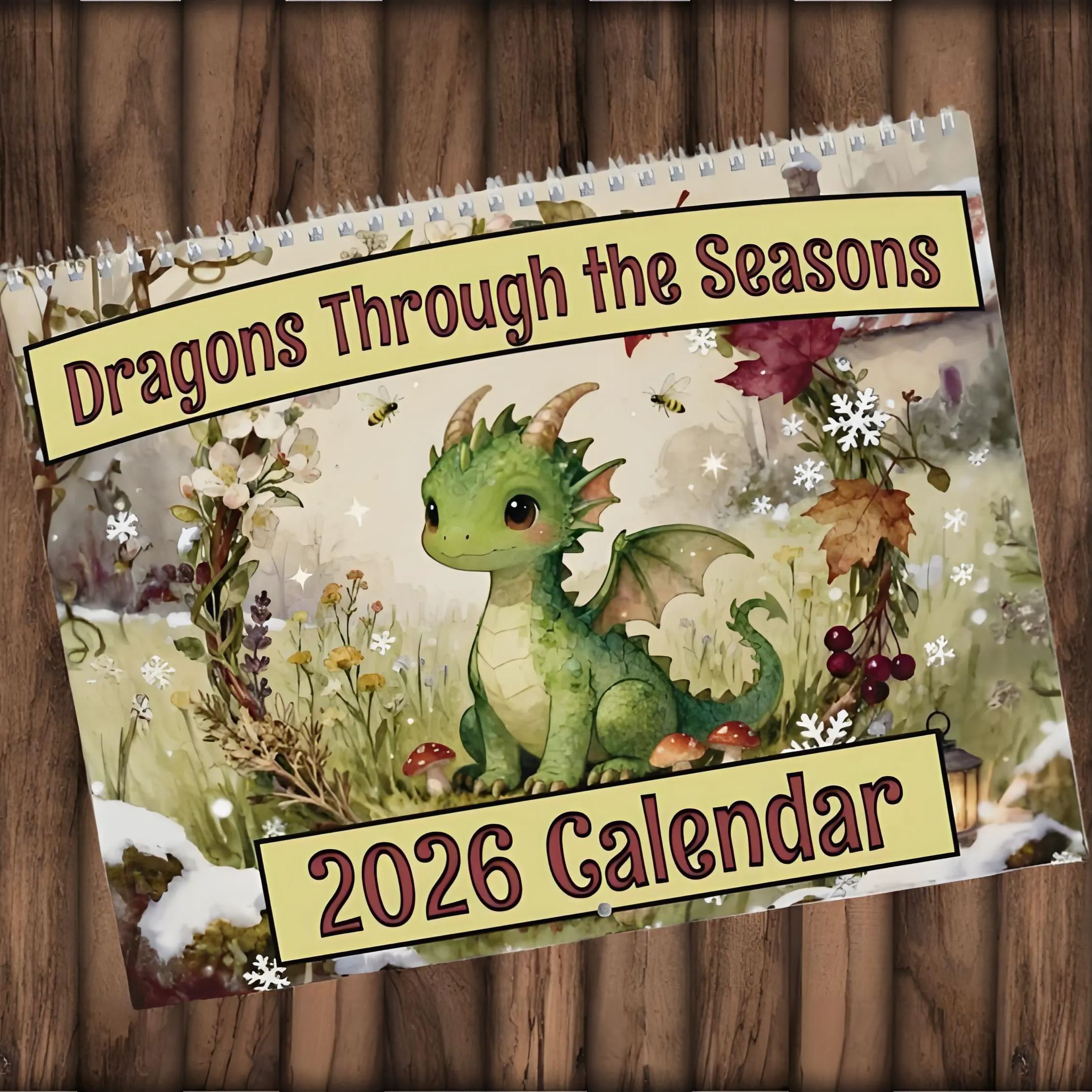 🔥Limited Edition, Only 100 Sets Left! - 🐉2026 Cottagecore Dragon Monthly Calendar(𝐋𝐮𝐜𝐚𝐬 𝐇𝐚𝐥𝐞 𝐇𝐚𝐧𝐝𝐦𝐚𝐝𝐞®)