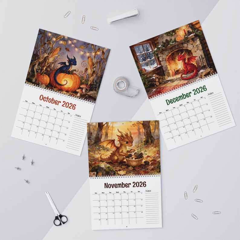 🔥Limited Edition, Only 100 Sets Left! - 🐉2026 Cottagecore Dragon Monthly Calendar(𝐋𝐮𝐜𝐚𝐬 𝐇𝐚𝐥𝐞 𝐇𝐚𝐧𝐝𝐦𝐚𝐝𝐞®)